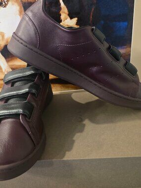 adidas Y-3 Stan Smith Hook-And-Loop Shadow Maroon JR6641 Men's Size 10 NEW RARE